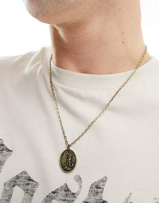 Classics 77 Classics 77 neptune's coin pendant necklace in gold