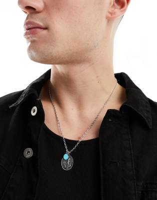 Classics 77 Classics 77 neptune's coin pendant necklace in silver