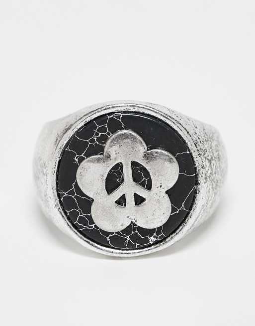 Classics 77 Peace of Mind semi precious stone signet ring in silver, 4 of 4