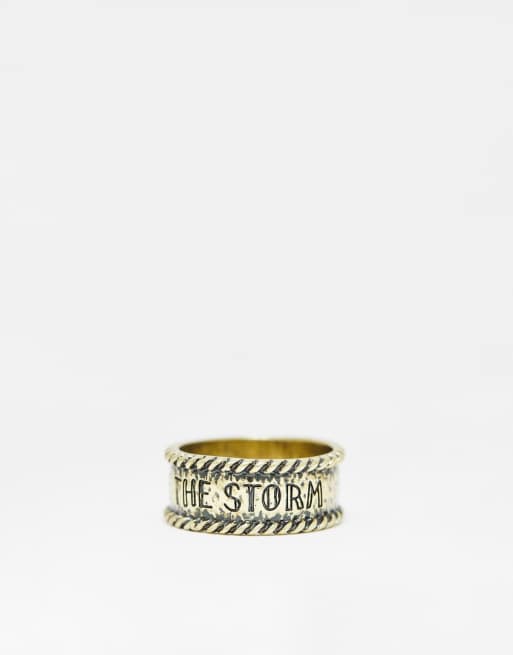 Classics 77 - Ride The Storm - Anello a fascia color oro