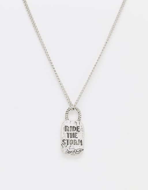 Classics 77 - Ride The Storm - Collana con ciondolo color argento