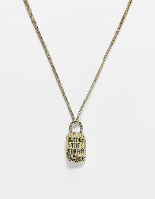 Classics 77 Ride The Storm Pendant Necklace In Gold