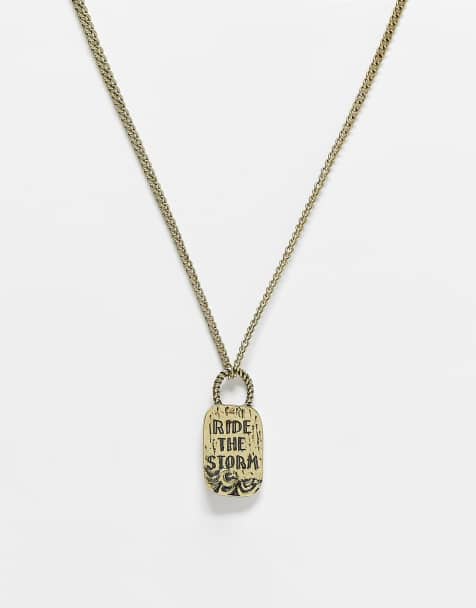 Classics 77 ride the storm pendant necklace in gold - view 1