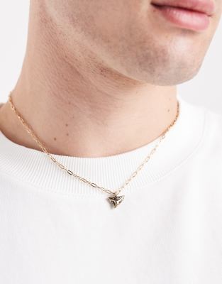 Classics 77 Classics 77 shark tooth pendant necklace in vintage gold
