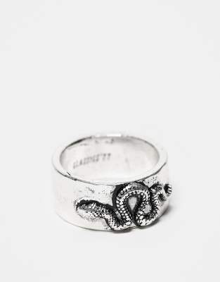 snake band ring in silver