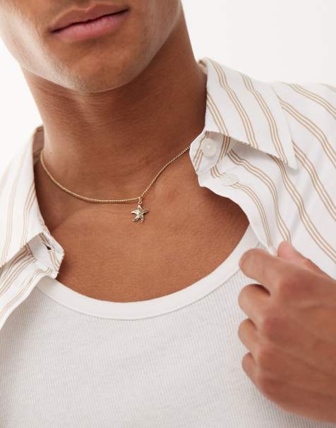 Classics 77 starfish pendant chain necklace in gold - view 1