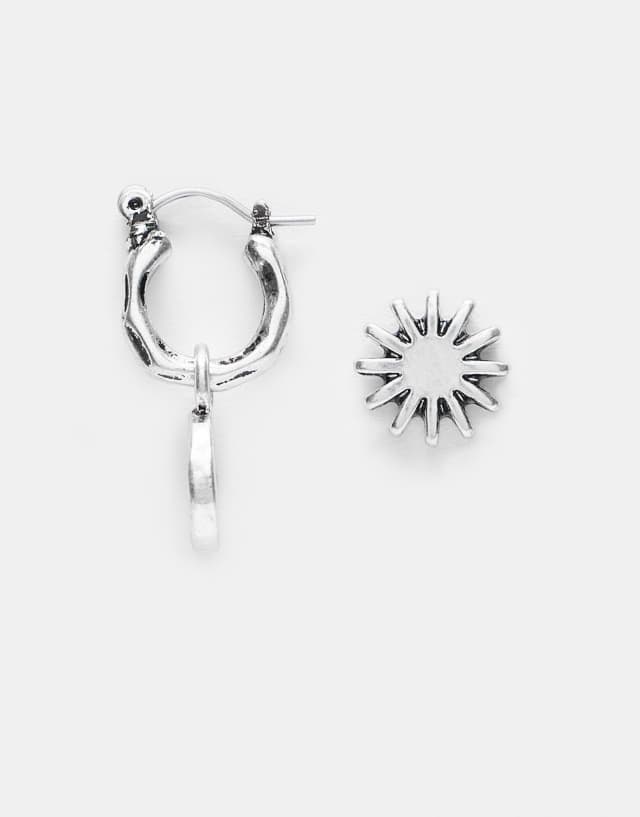 Classics 77 stud and star earrings set in silver