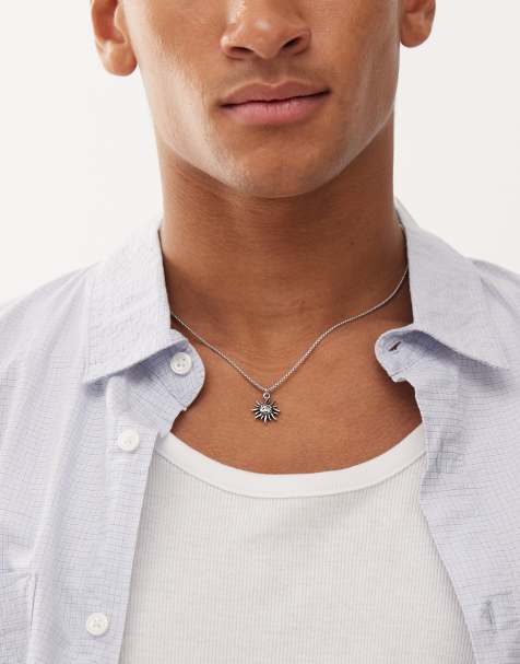 Classics 77  sun pendant chain necklace in silver - view 1