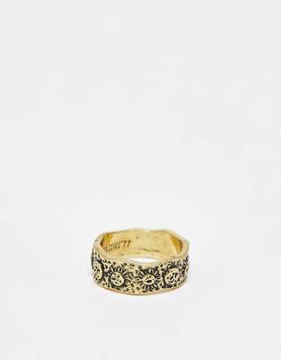 Classics 77 Classics 77 sun phase band ring in gold
