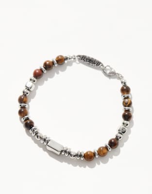Classics 77 Tigers Eye Beaded Bracelet In Brown