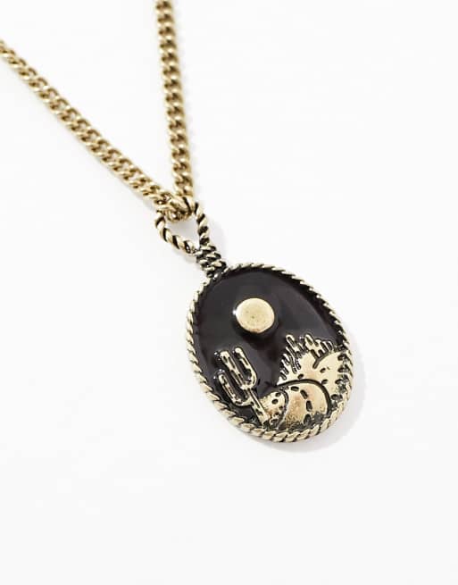 Classics 77 - Wild and Wanted - Collier avec pendentif route - Doré