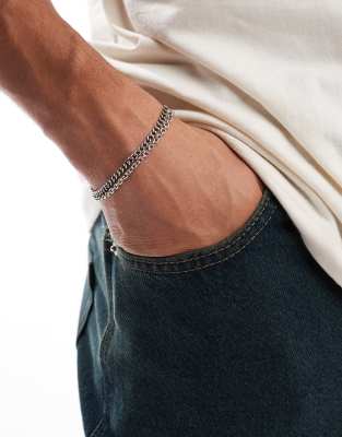 Classics 77 - Bracelet chaîne double-rang - Argenté