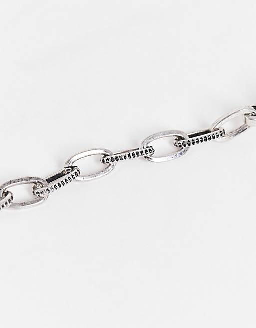Classics 77 Classics77 Stone Detail Bracelet in Silver for Men Metallic Mens Jewellery Bracelets 