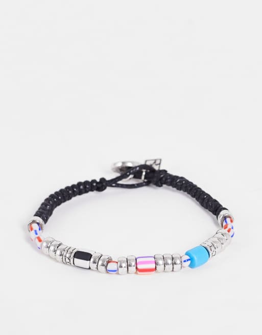 Classics77 - Til Sunrise - Bracciale in corda nero con moneta dello yin-Yang