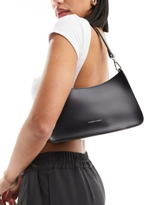 Claudia Canova 90s shoulder bag in black - ASOS Price Checker