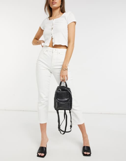Claudia Canova backpack in black croc