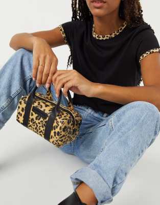 asos leopard print bag