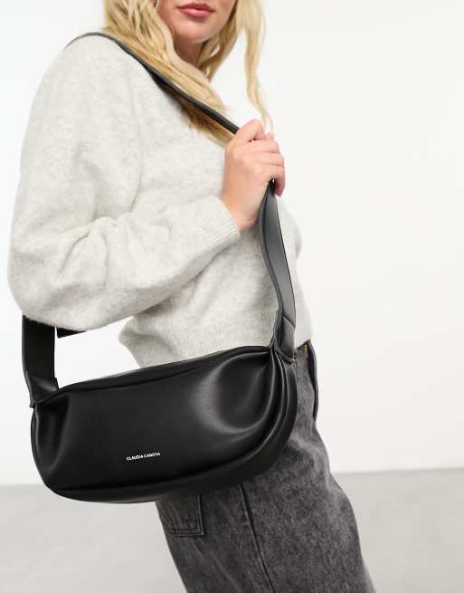 Claudia Canova crescent cross body bag in black | ASOS