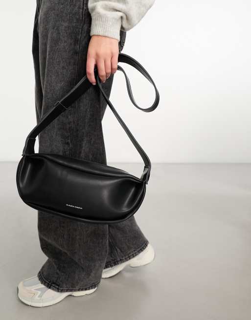 Claudia Canova crescent shoulder bag in black