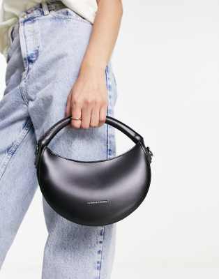 Claudia Canova crescent shoulder bag in black