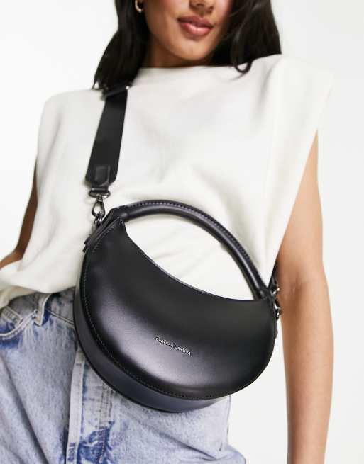 Claudia Canova Crescent Shoulder Bag in Black - ASOS Outlet