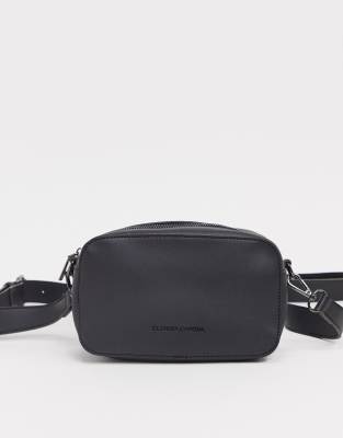 Claudia Canova wide strap crossbody bag in black