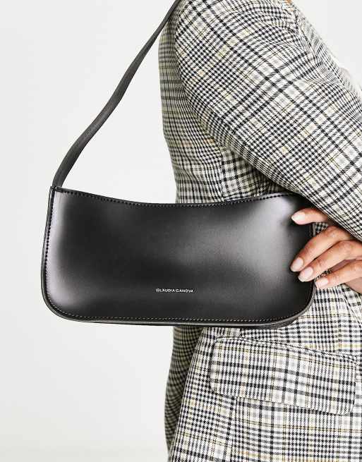 Claudia Canova curved shoulder bag in black ASOS