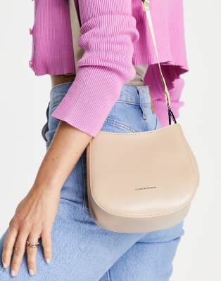 Claudia Canova curved shoulder bag in sand