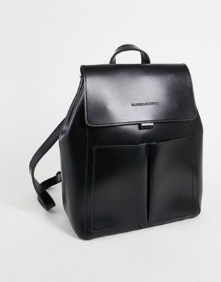 Claudia Canova double pocket backpack in black