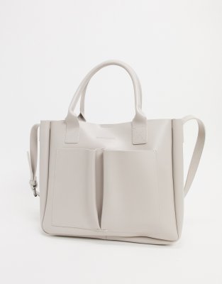 beige tote bag