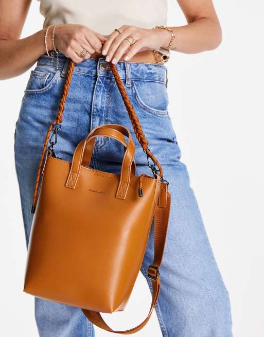 Claudia Canova - Handtas met touwdetail in bruin