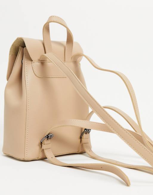 Mini backpack beige new arrivals