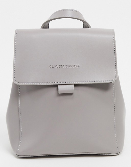 Claudia Canova mini backpack with flapover in grey
