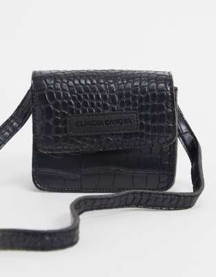 black mini cross body bag