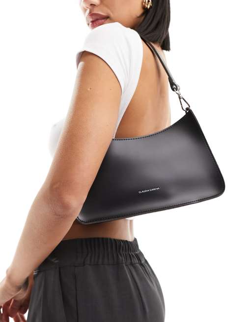 Claudia Canova – Schultertasche in Schwarz im Stil der 90er