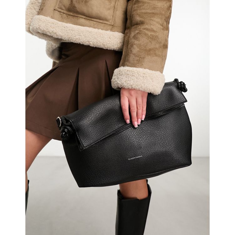 Claudia Canova Crescent Shoulder Bag in Black - ASOS Outlet