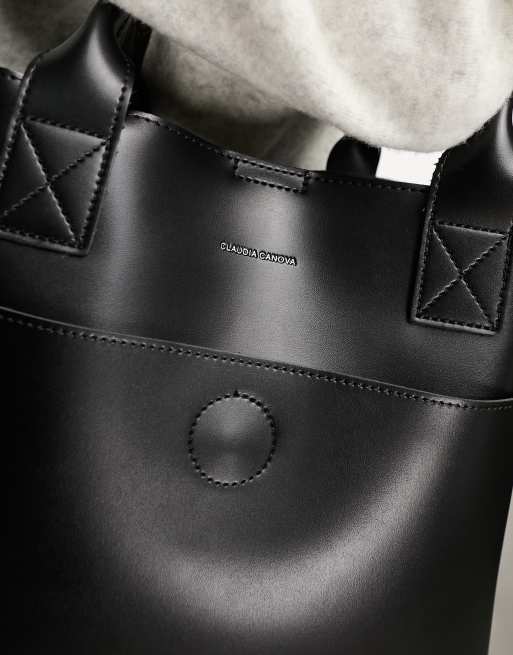 Claudia Canova - Tote tas met enkel vak in zwart, 3 van 4