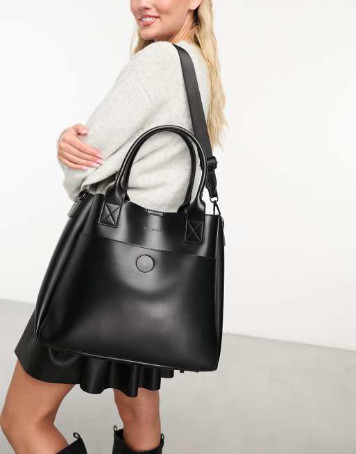 Claudia Canova - Tote tas met enkel vak in zwart, 4 van 4