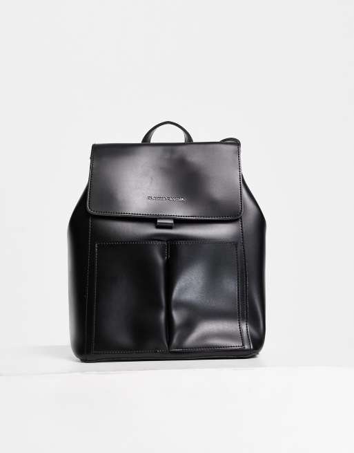 Claudia Canova two pocket backpack in black