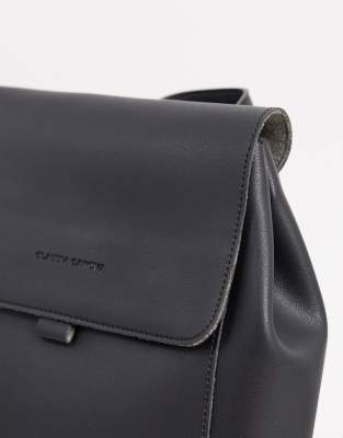 Claudia Canova Unlined Flapover Backpack in black | ASOS display picture 2