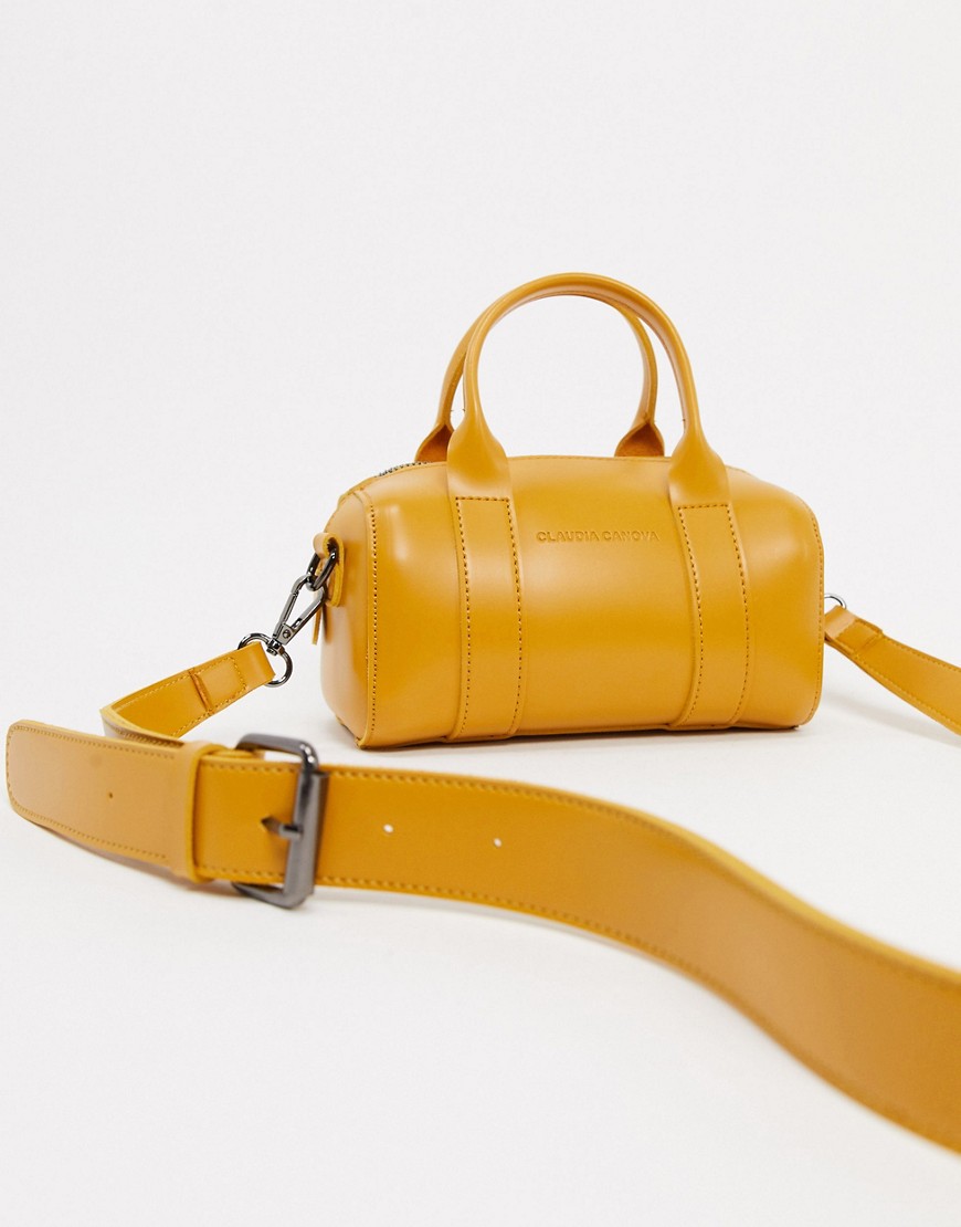 Claudia Canova Unlined Mini Barrel Bag-Yellow