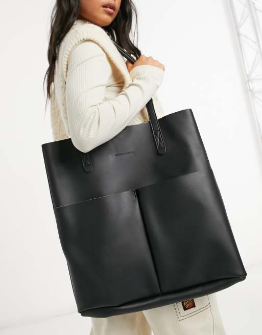 Claudia Canova unlined two pocket tote bag with removable pouch in ...