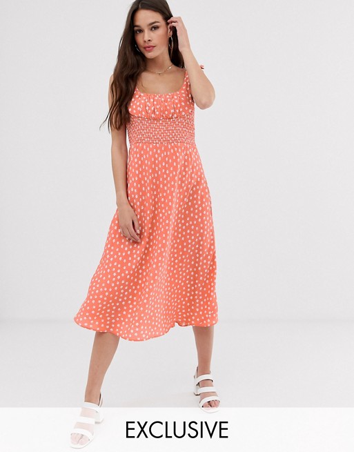 Cleobella exclusive melody midi dress with cinched waist