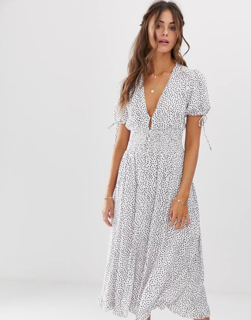 Faithfull nina midi discount dress