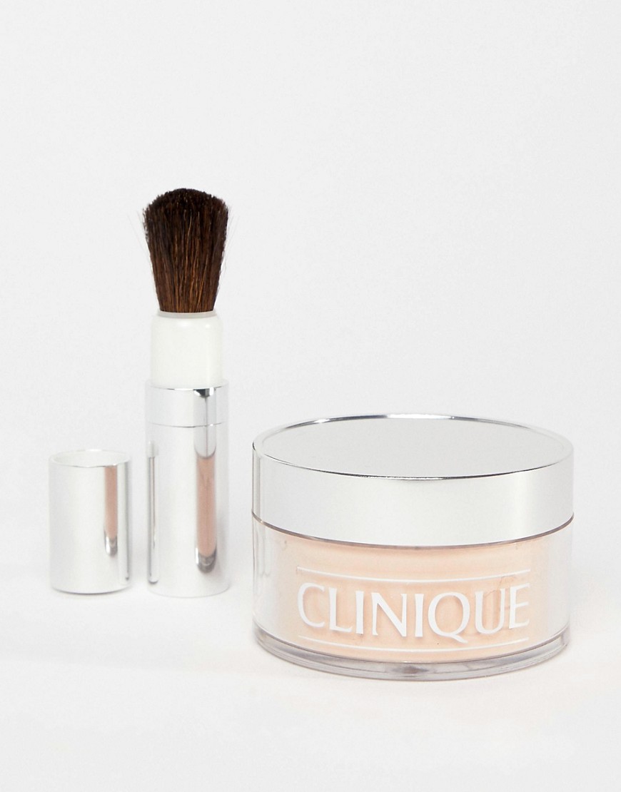 Clinique - Blended Face Powder & Brush 35 g-Hvid