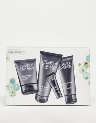 Clinique For Men Great Skin Essentials Skincare Gift Set For Normal Skin Types (save 10%)