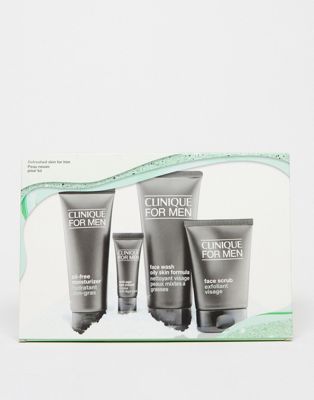 Clinique For Men Skincare Essentials Gift Set For Oily Skin Types (save 15%) - ASOS Price Checker