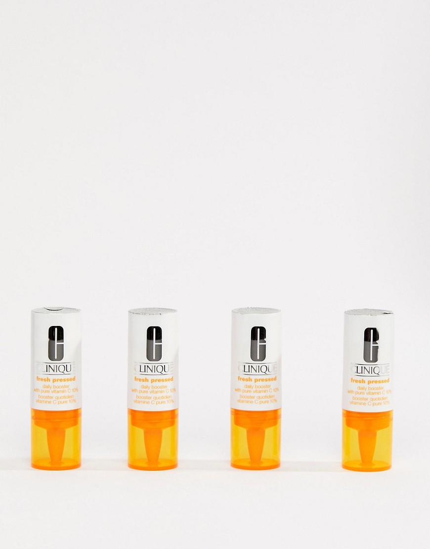 Clinique Fresh Pressed Pure Vitamin C 7-Day Multi-Potent Activator 10% 8.5ml X4-No colour