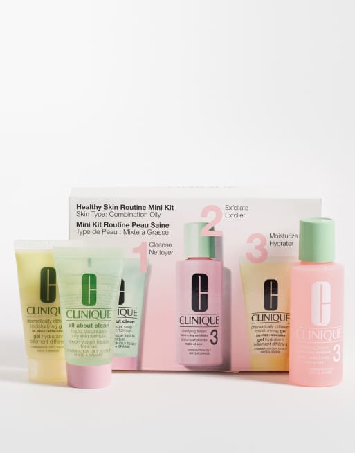 Clinique - Healthy Skin Routine Mini Kit Skin Type: Combination Oily - Huidverzoringsset voor gecombineerde en vette huid - Bespaar 35%
