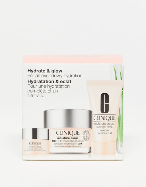 Clinique – Hydrate & Glow Moisture Surge – Zestaw podarunkowy z produktami do pielęgnacji skóry – 34% taniej
